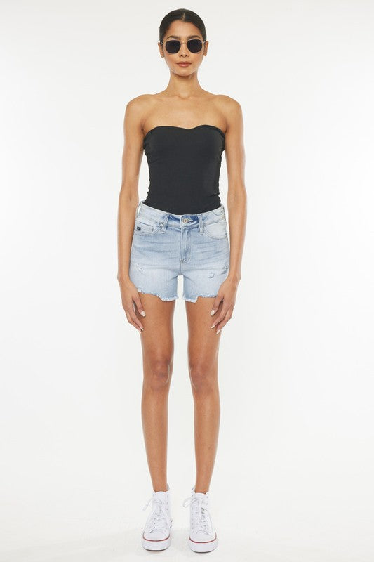 KanCan High Rise Denim Shorts